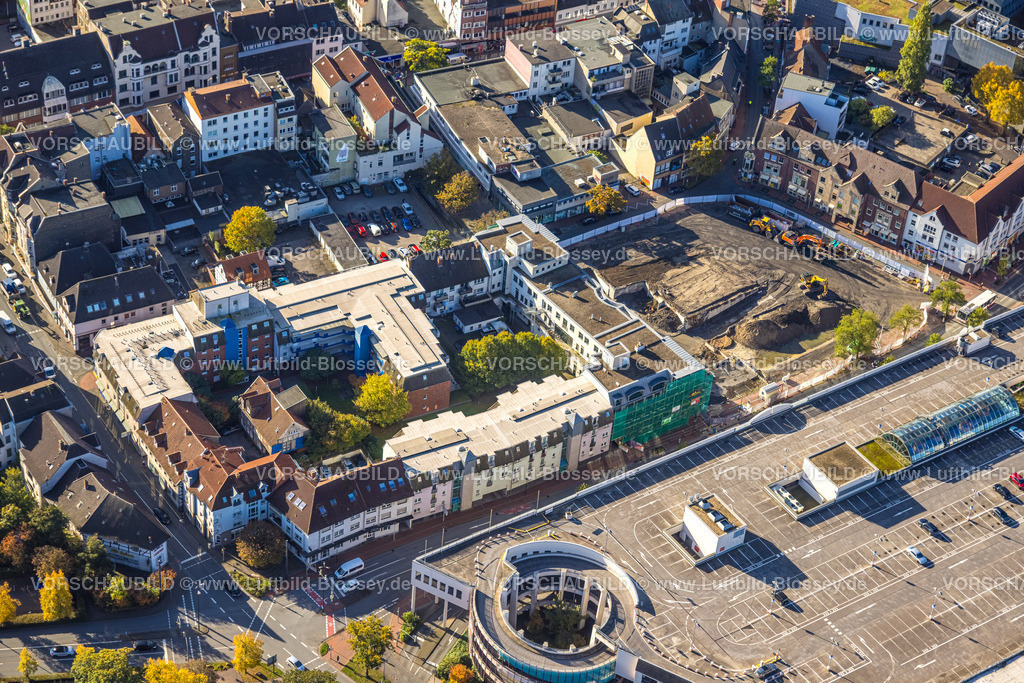 Hamm241006972 | Luftbild, Baustelle mit Abriss der Westhälfte der Ritterpassage, Mitte, Hamm, Ruhrgebiet, Nordrhein-Westfalen, Deutschland