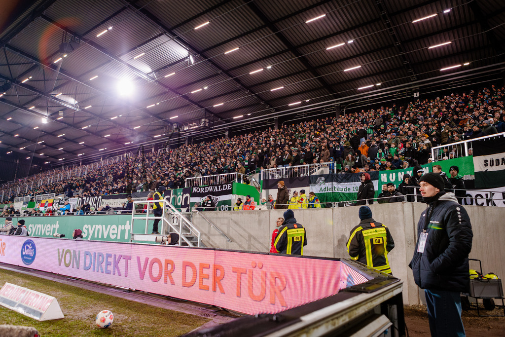 2. Bundesliga, Saison 2025/26, 21. Spieltag: SC Preußen Münster - VfL Bochum | Münster, 06.02.2026: 2. Bundesliga, 21. Spieltag, SC Preußen Münster gegen VfL Bochum im LVM-Preußenstadion in Münster. Foto: sportfotografie.ms | Markus Paletta - Realisiert mit Pictrs.com
