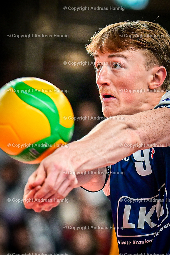 Volleyball I Herren I Saison 2024-2025 I Champions League Volley I 4th Round Leg 4  CLVM 84 I SVG Lüneburg - Levski SOFIA I 18.12.2024 | a-hannig - Realisiert mit Pictrs.com