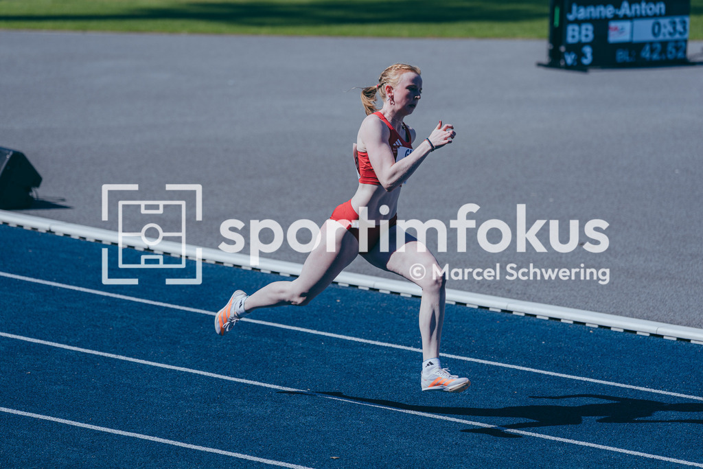 Deutsche Meisterschaften U20 / U16 2026 | Luise Bauerschlag, LC Jena, 1438, 400-Meter-Lauf, Deutsche Meisterschaften der U20 &amp; U16 2026, Lohrheidestadion Bochum-Wattenscheid, 10.07.2026. Foto: Marcel Schwering / sportimfokus - Realisiert mit Pictrs.com