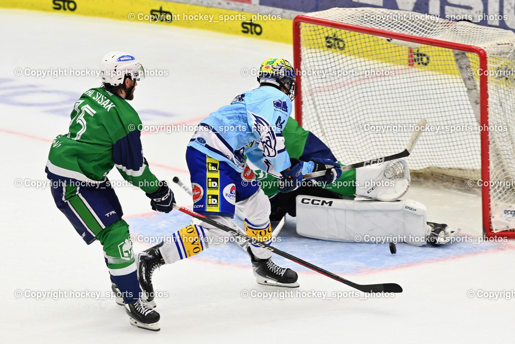 EC iDM Wärmepumpen VSV vs. KHL Sisak | #46 Paul Sintschnig EC VSV, EC iDM Wärmepumpen VSV vs. KHL Sisak, EC iDM Wärmepumpen VSV vs. KHL Sisak am 02.09.2025 in Villach (Stadthalle Villach), Austria, (Photo by Bernd Stefan)