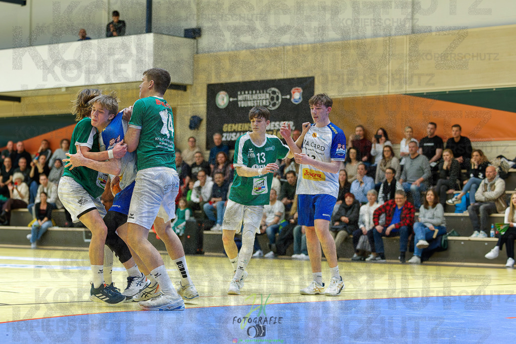 mJC-Regionalliga, Halbfinale Hessenmeisterschaft; HSG Dutenhofen/Münchholzhausen - TSV Pfungstadt | mJC-Regionalliga, Halbfinale Hessenmeisterschaft; HSG Dutenhofen/Münchholzhausen - TSV Pfungstadt am 15.03.2025 in Münchholzhausen (Sporthalle Münchholzhausen)Photo © 2025 - Jörg Heinrich - Realisiert mit Pictrs.com