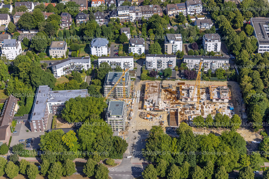 Gelsenkirchen220801828Buer | Luftbild, Wohnen Am Goldberg, Baustelle und Neubau an der Goldbergstraße, Buer, Gelsenkirchen, Ruhrgebiet, Nordrhein-Westfalen, Deutschland