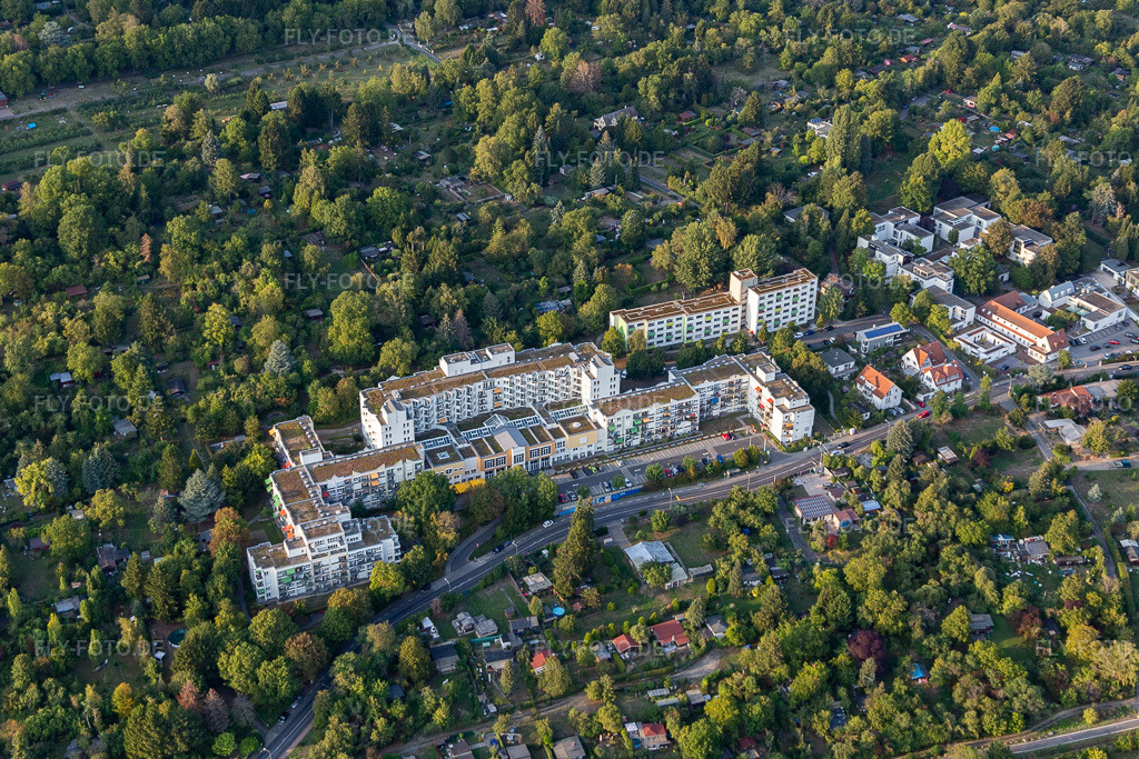 Luftbild: Budge-Stiftung im Ortsteil Seckbach in Frankfurt im Bundesland Hessen in Deutschland. Foto: IMG_117641.jpg vom 10.09.2019 durch Werner Riehm/FLY-FOTO.de