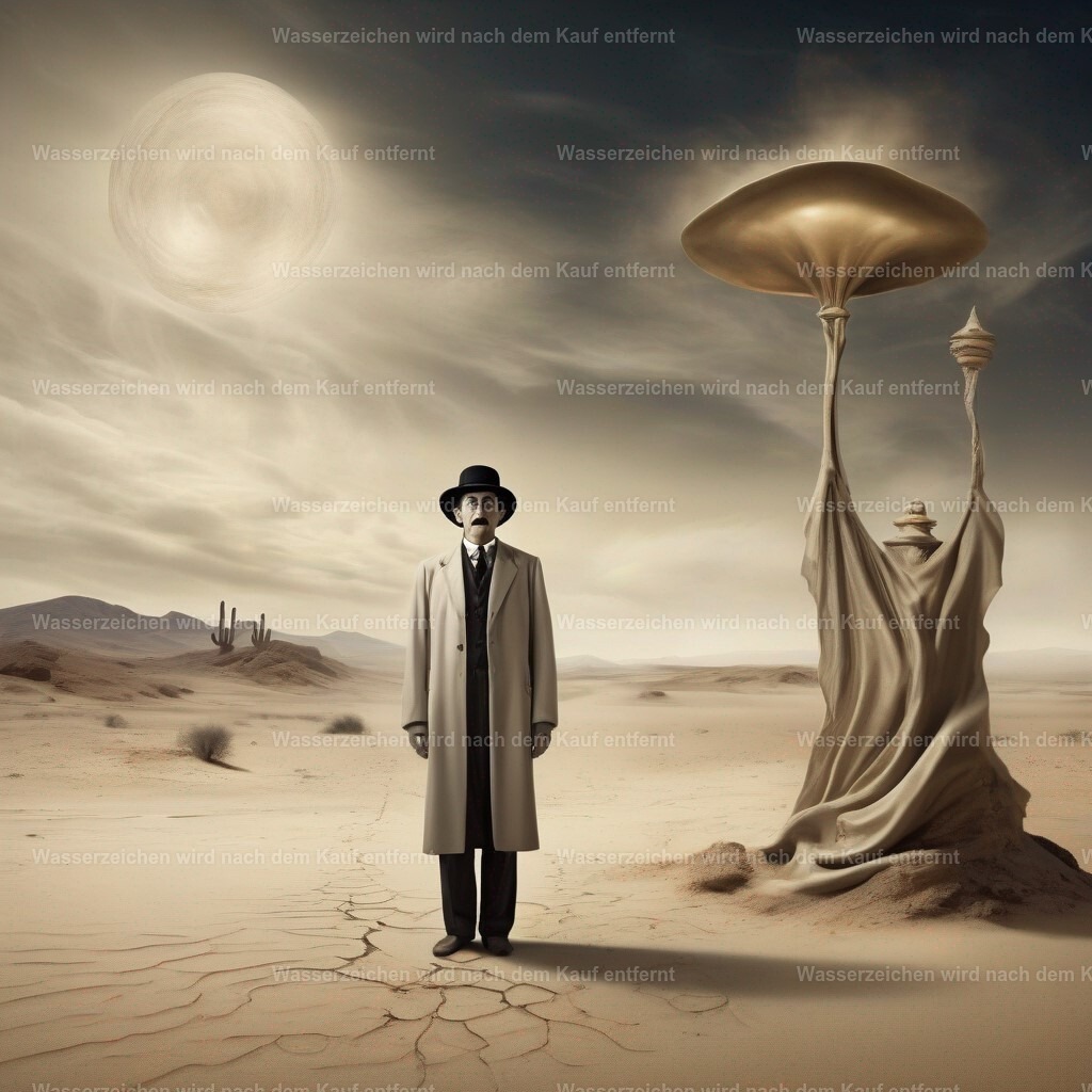 b8cffcd7-5662-405c-b0c9-6d5aa0578c83_neuroflash-Create_a_spiritualist_image_in_a_desert_landscape_1710174208 | Entdecken Sie die faszinierende Welt von Norbert Michels: Surreale Kunstwerke, hochwertige Fotos, Leinwandbilder & Fotoprodukte wie Tassen mit bild7 - Realisiert mit Pictrs.com