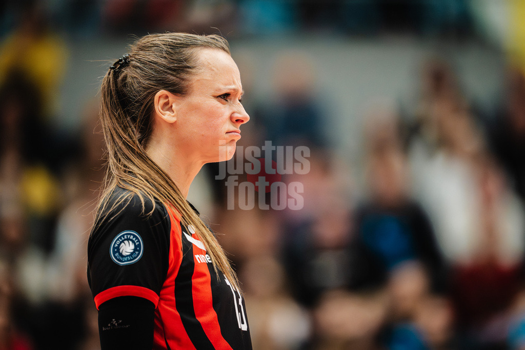 Volleyball | Frauen | Saison 2025/2026 | Volleyball Bundesliga | ETV Hamburger Volksbank Volleys vs. SSC Palmberg Schwerin | 17.01.2026 | Kathleen Weiß (#13, ETV Hamburger Volksbank Volleys) unzufrieden