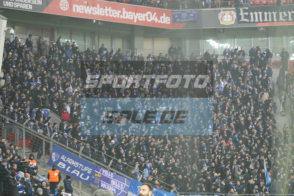 Bayer 04 Leverkusen - VFL Bochum 1848 | Gästeblock - © Sportfoto-Sale (MK - Realisiert mit Pictrs.com