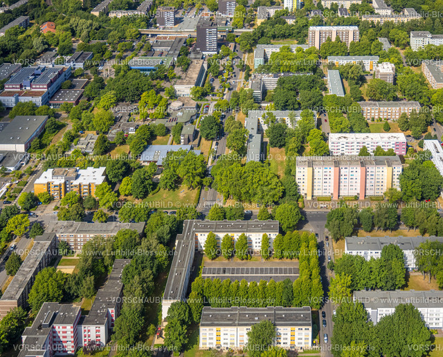 Dortmund220704068 | Luftbild, Hochhaussiedlung, Zentrum, Scharnhorst-Ost, Dortmund, Ruhrgebiet, Nordrhein-Westfalen, Deutschland