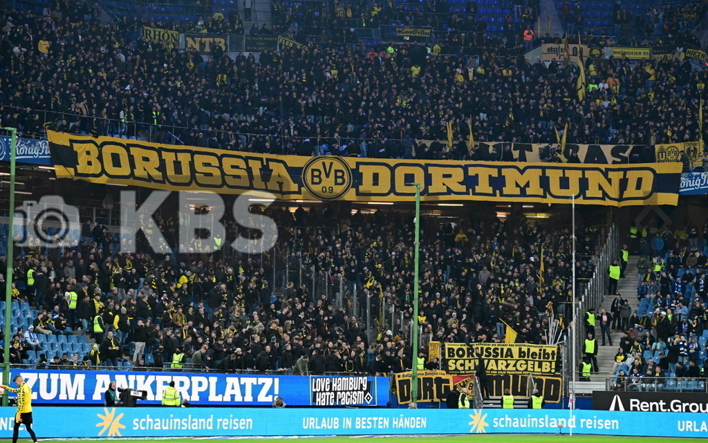 KBS Picture_HSV-Dortmund_001 | Dortmunder Fanblock ,Sportplatz :  Volksparkstadion, - Realisiert mit Pictrs.com
