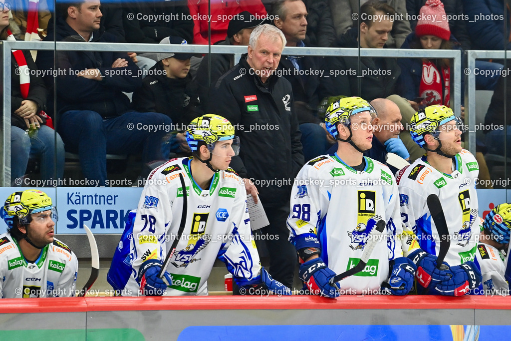 EC KAC vs. EC IDM Wärmepumpen VSV 10.3.2023 | Spielerbank EC VSV, Headcoach EC VSV Rob Daum