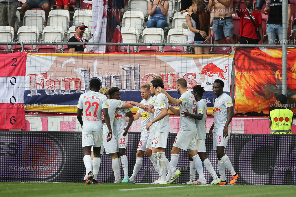 A_LUI_20230813_0045 | SPORT FUSSBALL ADMIRAL BUNDESLIGA RED BULL SALZBURG VS AUSTRIA WIEN
IM BILD: Torjubel (Red Bull Salzburg)
FOTO:FOTOLUI/UW