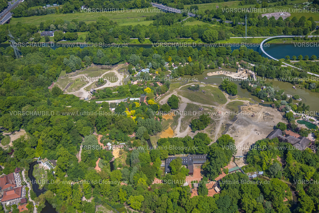 Gelsenkirchen230511244 | Luftbild, ZOOM Erlebniswelt Zoo, Bismarck, Gelsenkirchen, Ruhrgebiet, Nordrhein-Westfalen, Deutschland