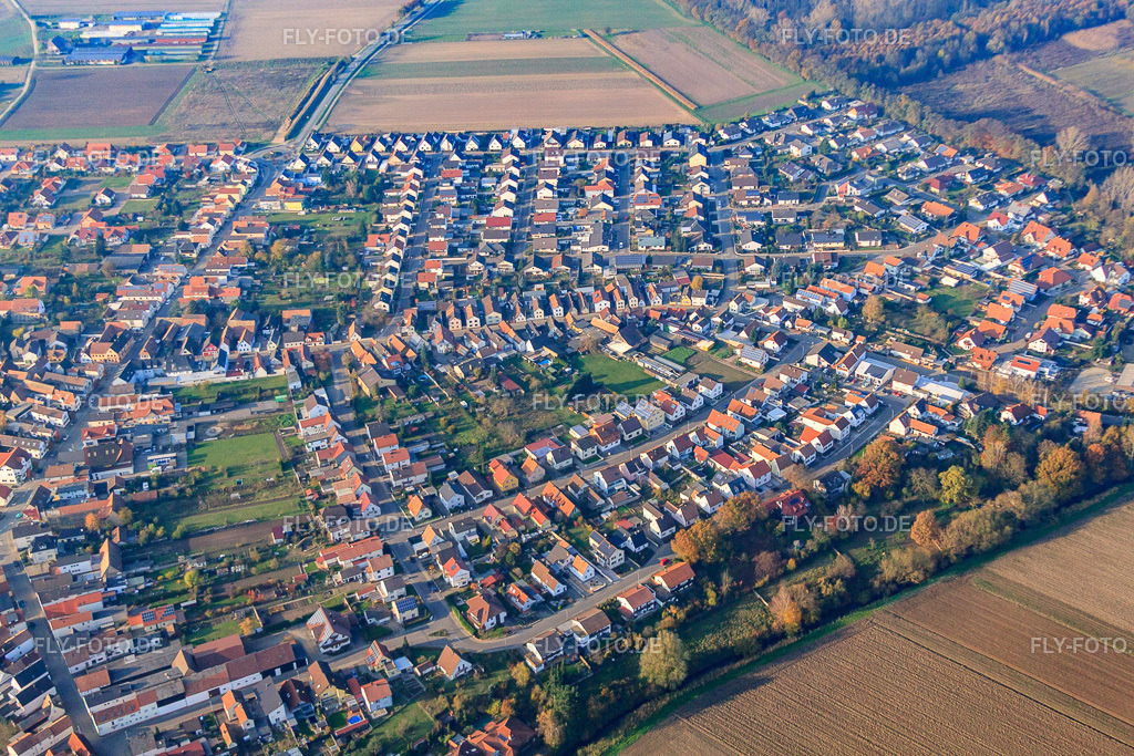 Probsteistr | Luftbild: Probsteistr in Hördt im Bundesland Rheinland-Pfalz in Deutschland. Foto: IMG_61077.jpg vom 18.11.2013 durch Werner Riehm/FLY-FOTO.de - Realisiert mit Pictrs.com