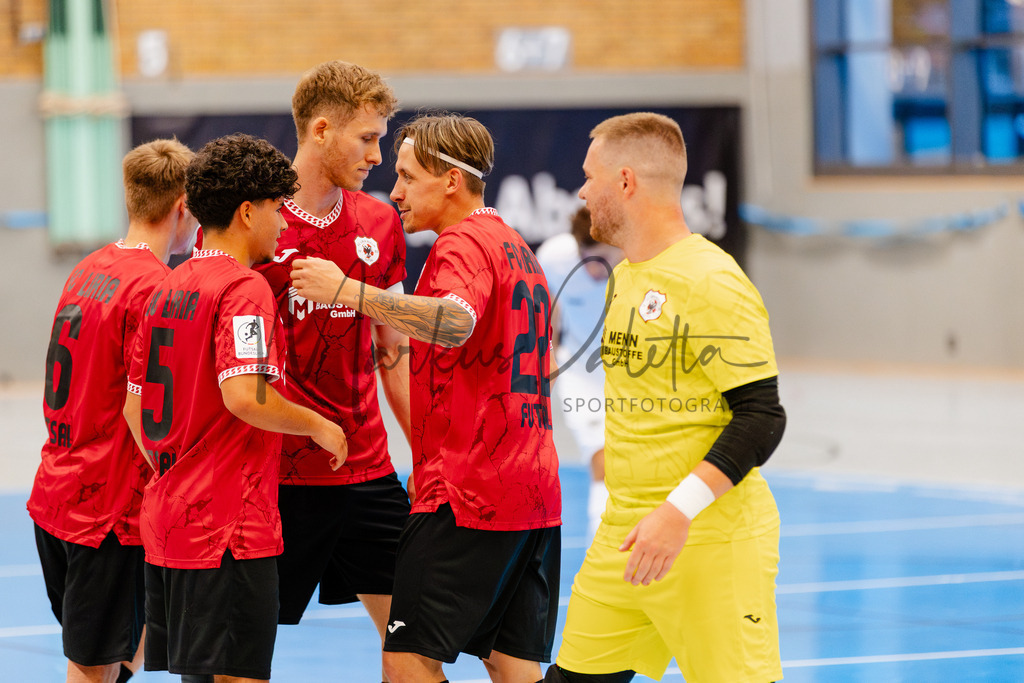 Futsal-Bundesliga, Saison 2025/2026, 2. Spieltag: SC Preußen Münster - FC Liria Futsal Berlin | Futsal-Bundesliga, Saison 2025/2026, 2. Spieltag, SC Preußen Münster empfängt FC Liria Berlin in der Universitäts-Sporthalle in Münster. Foto: sportfotografie.ms | Markus Paletta - Realisiert mit Pictrs.com