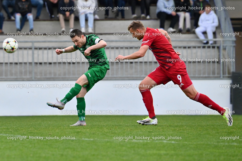 SC Landskron vs. SV St. Jakob  | #17 Julian Brandstätter SC Landskron, #9 Walter Michal SV St. Jakob, SC Landskron vs. SV St. Jakob , SC Landskron vs. SV St. Jakob  am 16.05.2024 in Villach (Sportpark Landskron), Austria, (Photo by Bernd Stefan)