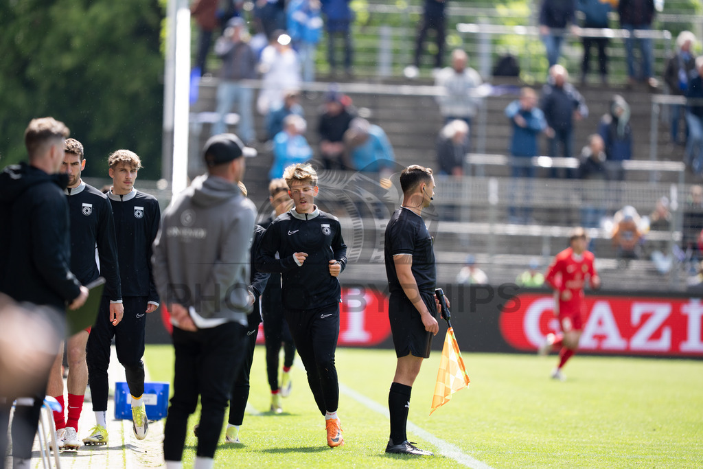 Stuttgarter Kickers vs. SG Sonnenhof Großaspach, Fussball, Regionalliga Suedwest, 34. Spieltag, 16.05.2026 | Lukas Stoppel (SG Sonnenhof Großaspach, #35),Stuttgarter Kickers vs. SG Sonnenhof Großaspach, Fussball, Regionalliga Suedwest, 34. Spieltag, 16.05.2026