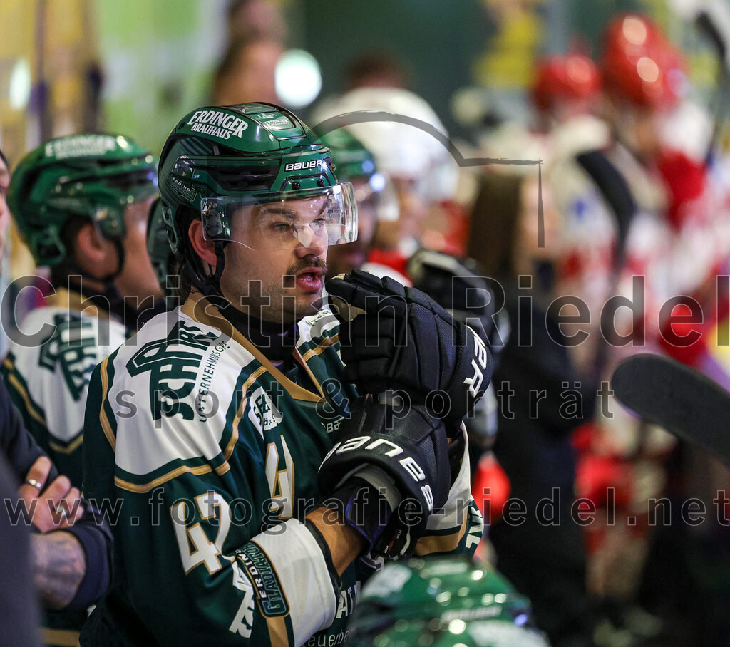 2025-09-12_017_TSV_Erding_gegen_EV_Landshut | Erding, Deutschland, 12.09.2025:Eishockey, Oberliga Süd 2025 / 2026, Testspiel, TSV Erding gegen EV Landshut, Endergebnis: 4:6Marco Pfleger (Erding Gladiators, #47)Foto: Christian Riedel / fotografie-riedel.net