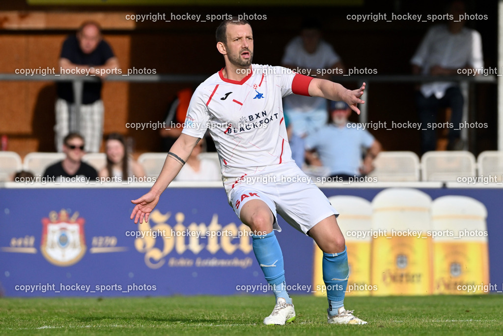 SAK Klagenfurt vs. SVG Bleiburg | #77 Patrick Paul Oswaldi SVG Bleiburg, SAK Klagenfurt vs. SVG Bleiburg, SAK Klagenfurt vs. SVG Bleiburg am 11.05.2024 in Klagenfurt (Sportpark Welzenegg), Austria, (Photo by Bernd Stefan)