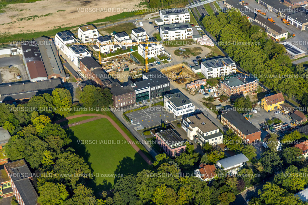 Soest230806198 | Luftbild, Baugebiet Rennekamp für Neubau Wohnhäuser, ehemaliges Merkur-Gelände, Soest, Soester Börde, Nordrhein-Westfalen, Deutschland