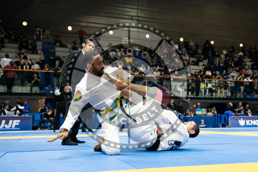 20240124PBB02767 | Fighters compete during the second day of the IBJJF European Championship in Paris, France, on January 24, 2024.