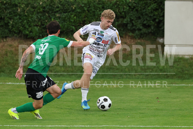 Friendly Match: SC Weiz vs TSV Hartberg in Weiz | Weiz, AUSTRIA, 01.JUL.26 - SOCCER - ADMIRAL Bundesliga, SC Weiz vs TSV Hartberg, test match. The image shows Jed Drew (Hartberg).