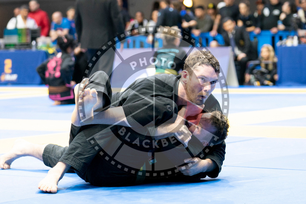 20240124PBB03414 | Fighters compete during the second day of the IBJJF European Championship in Paris, France, on January 24, 2024.