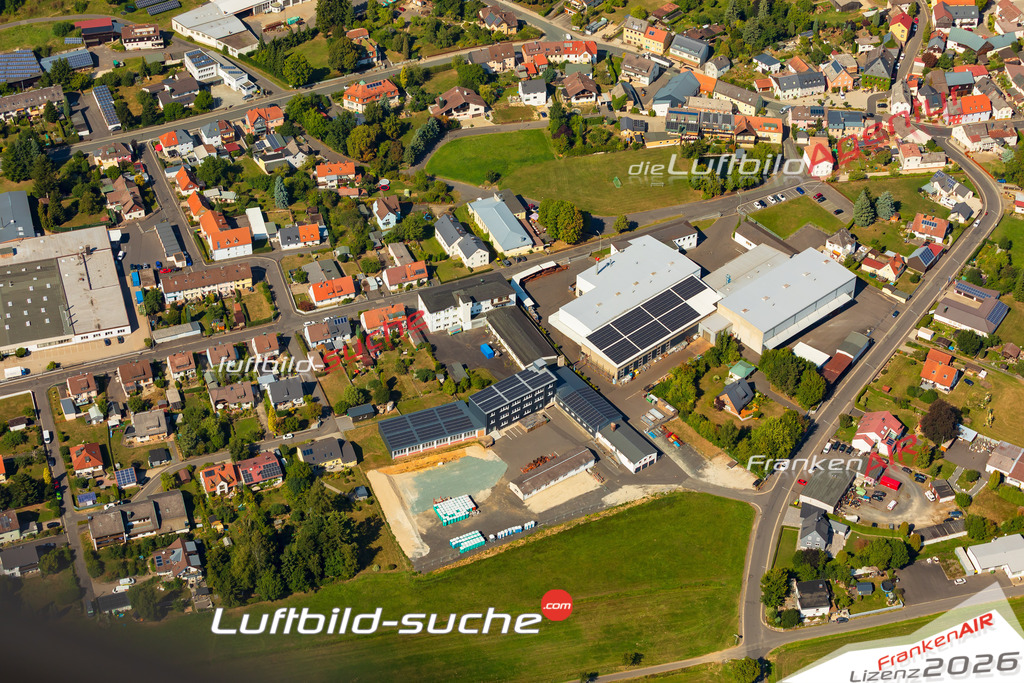 Luftaufnahme von  Thiersheim - Die Luftaufnahme wurde 2025 vom UL-Flugzeug heraus erstellt ( keine Drohne ) - Hochauflösende Luftaufnahme - für professionelle Ausdrucke geeignet. Die Geschenkidee !Mit Lizenz und Bildrechte bestellbar