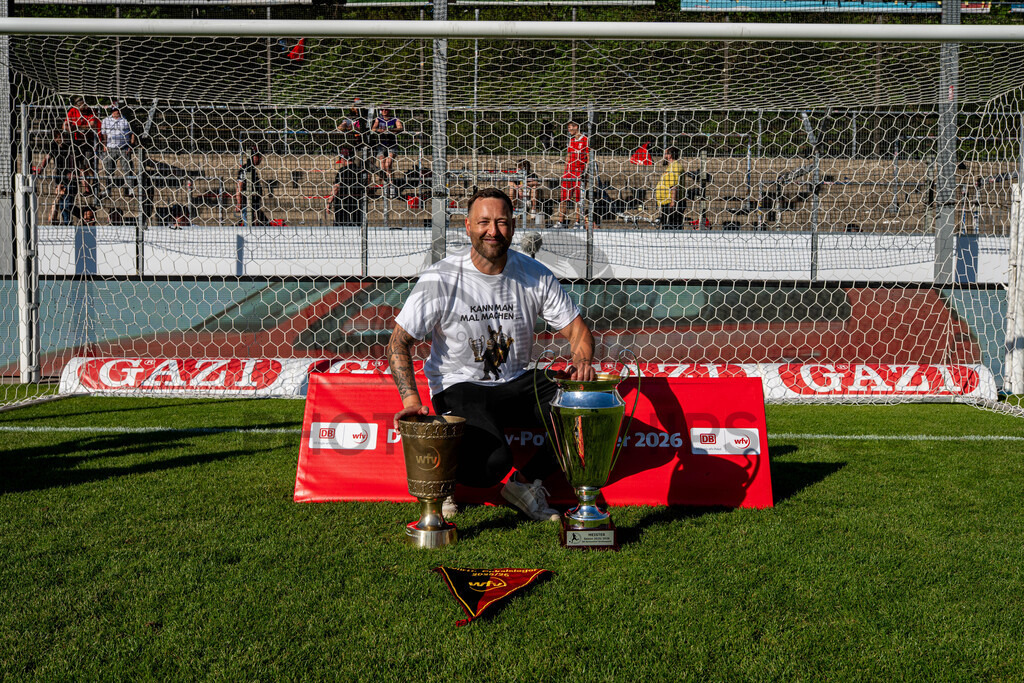 Stuttgarter Kickers vs. SG Sonnenhof Großaspach, Fussball, WFV-Pokal, Finale, 23.05.2026 | Julian Schieber (sportilicher Leiter SG Sonnenhof Großaspach),Stuttgarter Kickers vs. SG Sonnenhof Großaspach, Fussball, WFV-Pokal, Finale, 23.05.2026
