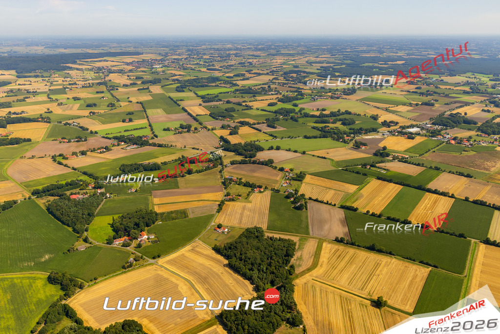 Schöne Luftaufnahme als Geschenk in Sundern Stemwede - Die Luftbildaufnahme wurde 2025 vom UL-Flugzeug heraus erstellt ( keine Drohne ) - Hochauflösende Luftaufnahme -Nicht vergleichbar mit Google Maps oder Satelittenbilder- Die Geschenkidee !Mit Lizenz und Bildrechte bestellbar