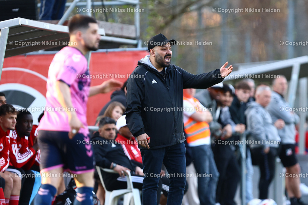 NH_Concordia_Altona93_OberligaHamburg_04042025 | Baris Saglam (Trainer, Concordia)Fußball I Herren I Gamesright Oberliga Hamburg I Saison 2024-2025 I  30. Spieltag I Concordia - Altona 93 I 04.04.2025 I Sportplatz Bekkamp