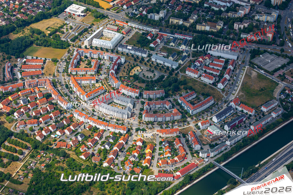 aktuelles Luftbild von Platz-der-deutschen-einheit  Nuernberg - Luftaufnahme wurde 2019 von https://frankenair.de mittels Flugzeug (keine Drohne) erstellt.