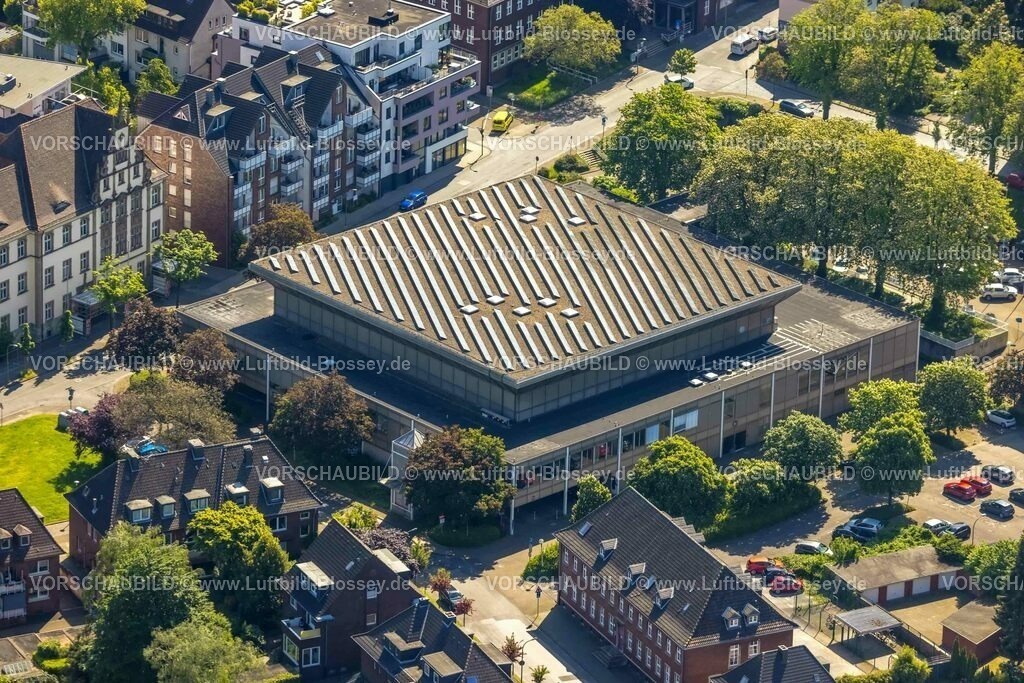 Bottrop230509599 (Hans Blosseys in Konflikt stehende Kopie 2023-05-22)-2 | Luftbild, Saalbau, Altstadt, Bottrop, Ruhrgebiet, Nordrhein-Westfalen, Deutschland