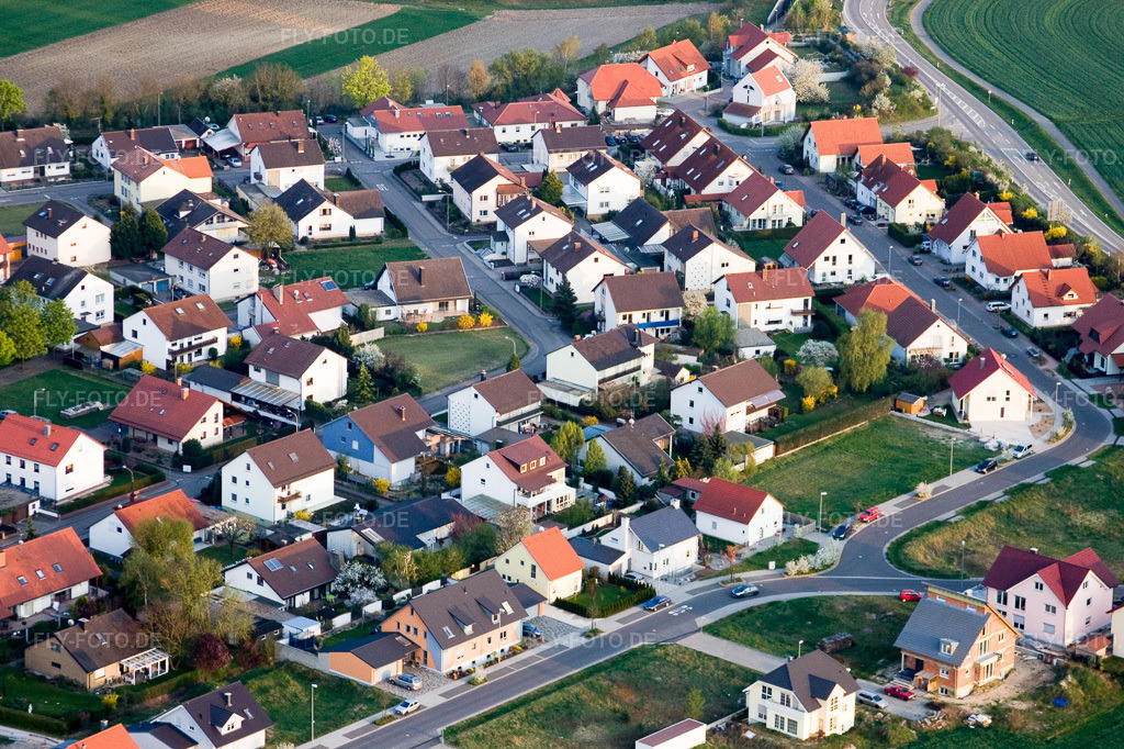 Luftbild: Am Hochufer im Ortsteil Hardtwald in Neupotz im Bundesland Rheinland-Pfalz in Deutschland. Foto: IMG_17603.jpg vom 10.04.2009 durch Werner Riehm/FLY-FOTO.de