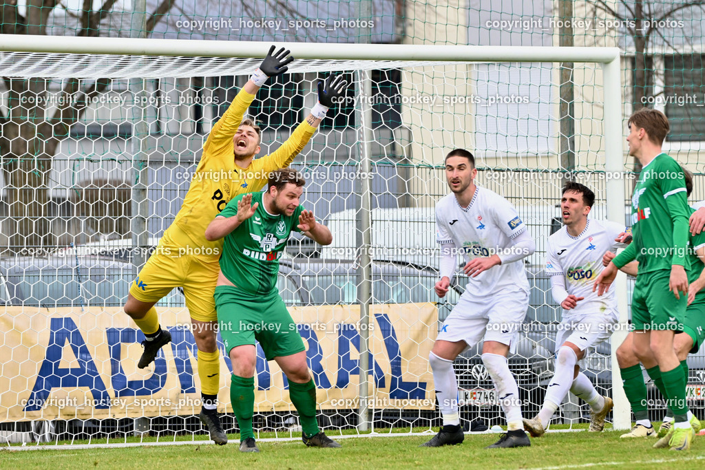 SAK vs. VST Völkermarkt | #99 Arian Rener SAK, #6 Lukas Ladinig VST Völkermarkt, #23 Zan Kumer SAK, #29 Andraz Zinic SAK, #4 Marius Leo Maierhofer VST Völkermarkt, SAK vs. VST Völkermarkt, SAK vs. VST Völkermarkt am 21.03.2026 in Klagenfurt (Sportpark Welzenegg), Austria, (Photo by Bernd Stefan)