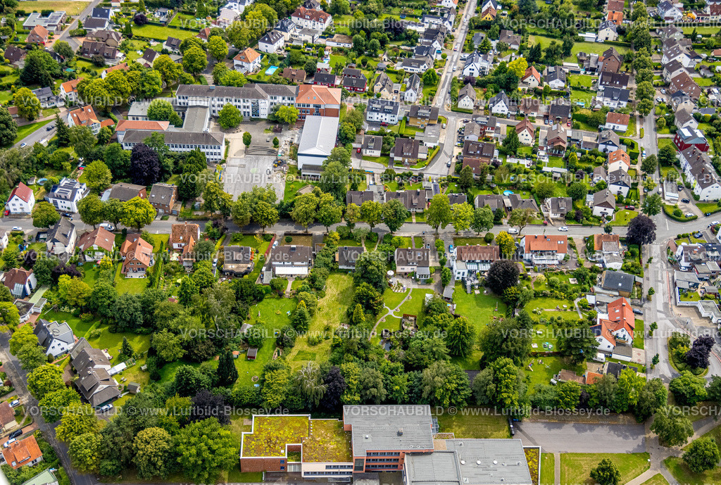 Werl240711986 | Luftbild, Baustelle am Städt. Mariengymnasium, Wohngebiet am Beringweg, Werl, Soester Börde, Nordrhein-Westfalen, Deutschland