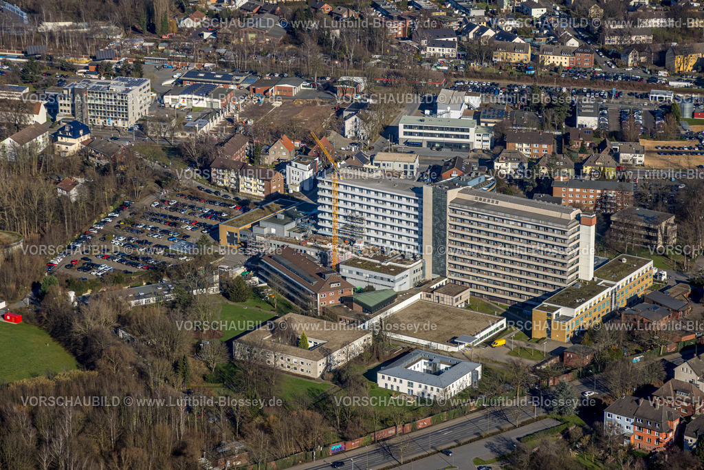 Luenen230204109 | Luftbild, St. Marien Hospital, Baustelle, Lünen, Ruhrgebiet, Nordrhein-Westfalen, Deutschland