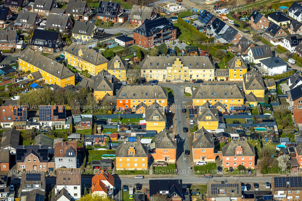 Selm260306918Bork | Luftbild, historische Wohnsiedlung Fährenkamp, Bork, Selm, Münsterland, Nordrhein-Westfalen, Deutschland