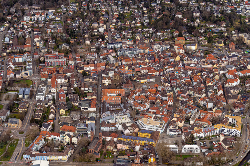 Lahr-12-03-23-1 | Bilder Fotos Luftbilder Luftaufnahmen Deutschland Süden Westen Schwarzwald Baden Württemberg  