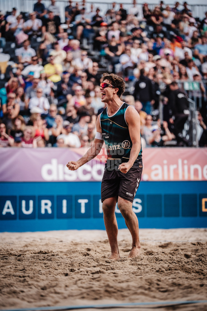 Beachvolleyball | Männer | Deutsche Meisterschaften 2025 Timmendorfer Strand | 05.09.2025 | Lui Wüst jubelt
