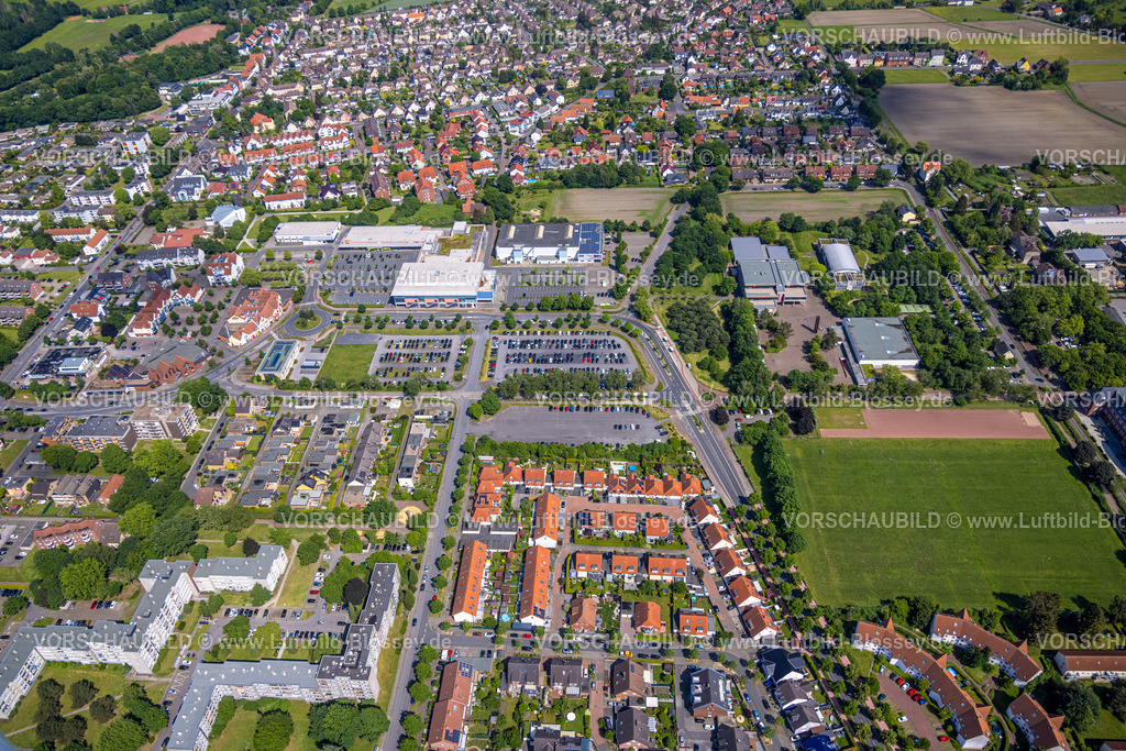 Hamm220504318 | Luftbild, Stadtgebiet mit Ostwennemarstraße, Uentrop, Hamm, Ruhrgebiet, Nordrhein-Westfalen, Deutschland