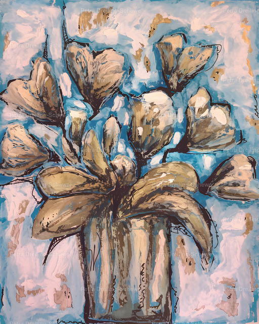 Flower lachs1 100x120 | PeDSchWork Fotodesign gegen kahle Stellen an Ihren Wänden. In meinen Galerien finden Sie eine große Bandbreite an verschiedenen Genres. Von Fotografie bis KI. - Realisiert mit Pictrs.com