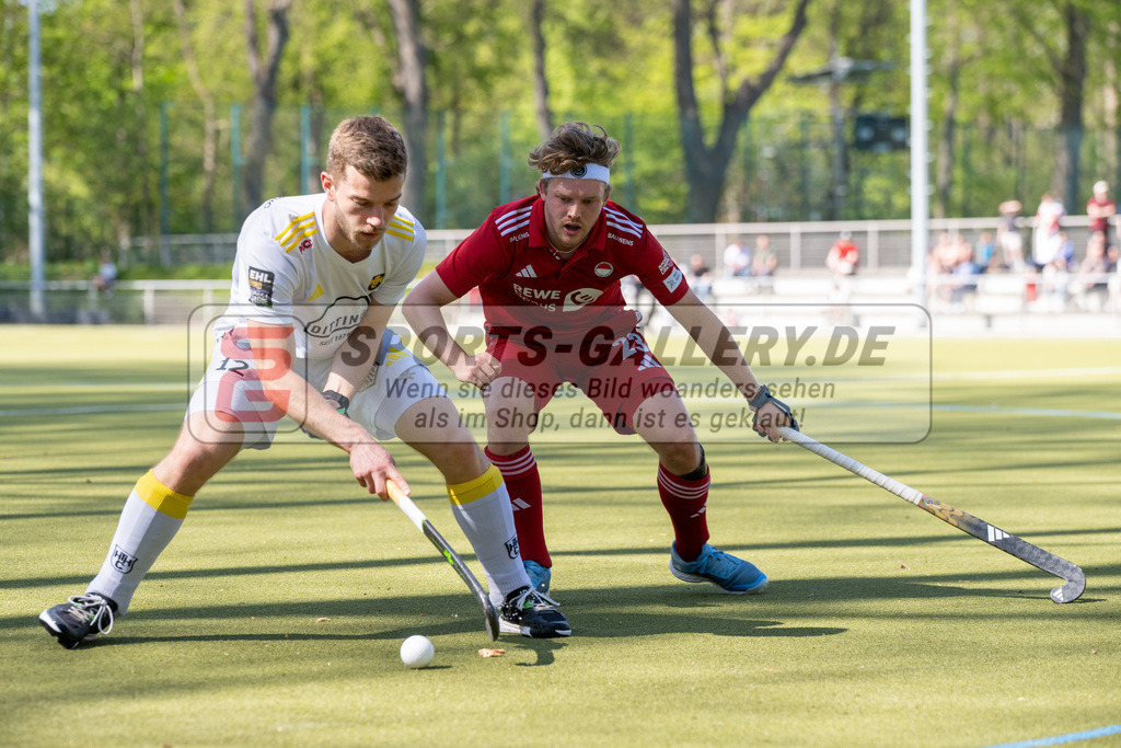 SFE_20250412_0076 | Köln, Deutschland, 12.04.2025:  Hockey 1. Bundesliga Herren Rot-Weiss Köln - Harvestehuder THC im KTHC Stadion Rot-Weiss Köln Tennis and Hockey Club am 12.04.2025 in Köln, Deutschland. (Foto von Stephan Fehrmann)Köln, Germany, 12.04.2025: Hockey 1. Bundesliga Herren Rot-Weiss Köln - Harvestehuder THC in KTHC Stadion Rot-Weiss Köln Tennis and Hockey Club at 12.04.2025 in Köln, Deutschland. (Foto from Stephan Fehrmann)