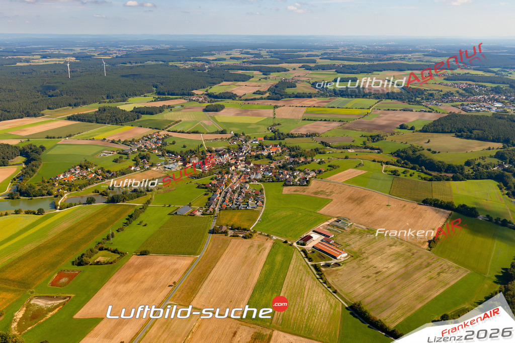 Brunn Emskirchen Bild- Das Luftbild wurde 2025 vom UL-Flugzeug heraus erstellt ( keine Drohnen Bilder! ) - Hochauflösende Luftaufnahme -Nicht vergleichbar mit Google Maps oder Satelittenbilder- Die Geschenkidee !Mit Lizenz und Bildrechte bestellbar