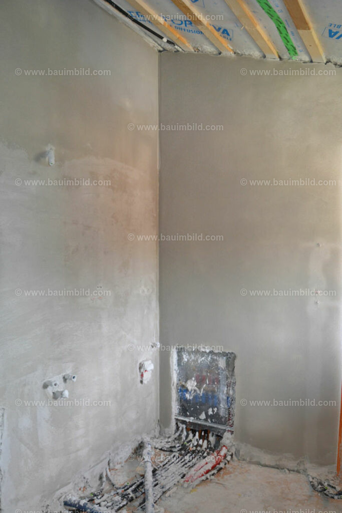 bib-lg18-putzarbeiten-0120 | Nach LV-Leistungsgruppen sortierte Detailfotos über den Bau eines Hauses. Alle Hausbau-Bilder direkt vom Urheber und Autor der Website Haus-Selber-Bauen.com