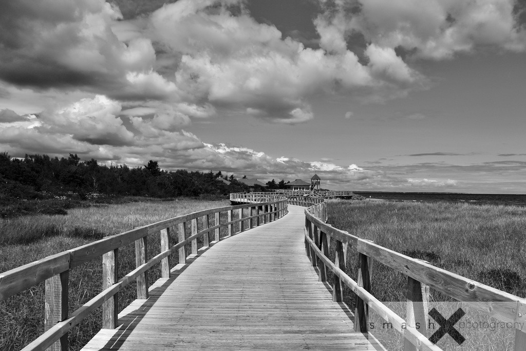 Path under the Clouds B/W | Bouctouche, New Brunswick (Canada/Kanada)