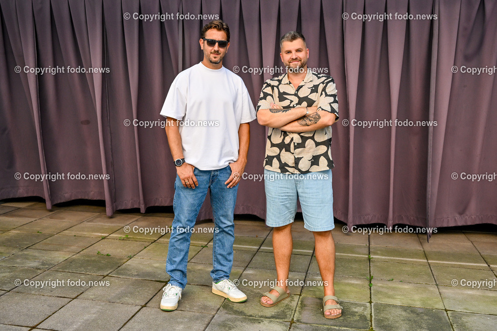 Moviemento_ Praesentation Linz Film_ 22.08.2023-12 | 22.08.2023, Linz, AUT, Moviemento, Praesentation Linz Film, im Bild Sinisa Vidovic und Dinko Draganovic (Filmemacher)
