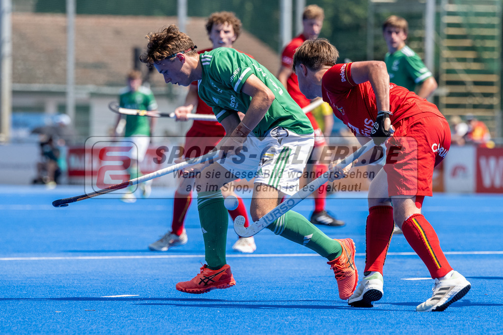 SFE_20230709_0032 | EuroHockey EM U18 Boys Belgium vs Ireland am 09.07.2023 in Krefeld (Gerd-Wellen-Hockeyanlage), Photo: Stephan Fehrmann 2023 (Sports-Gallery)