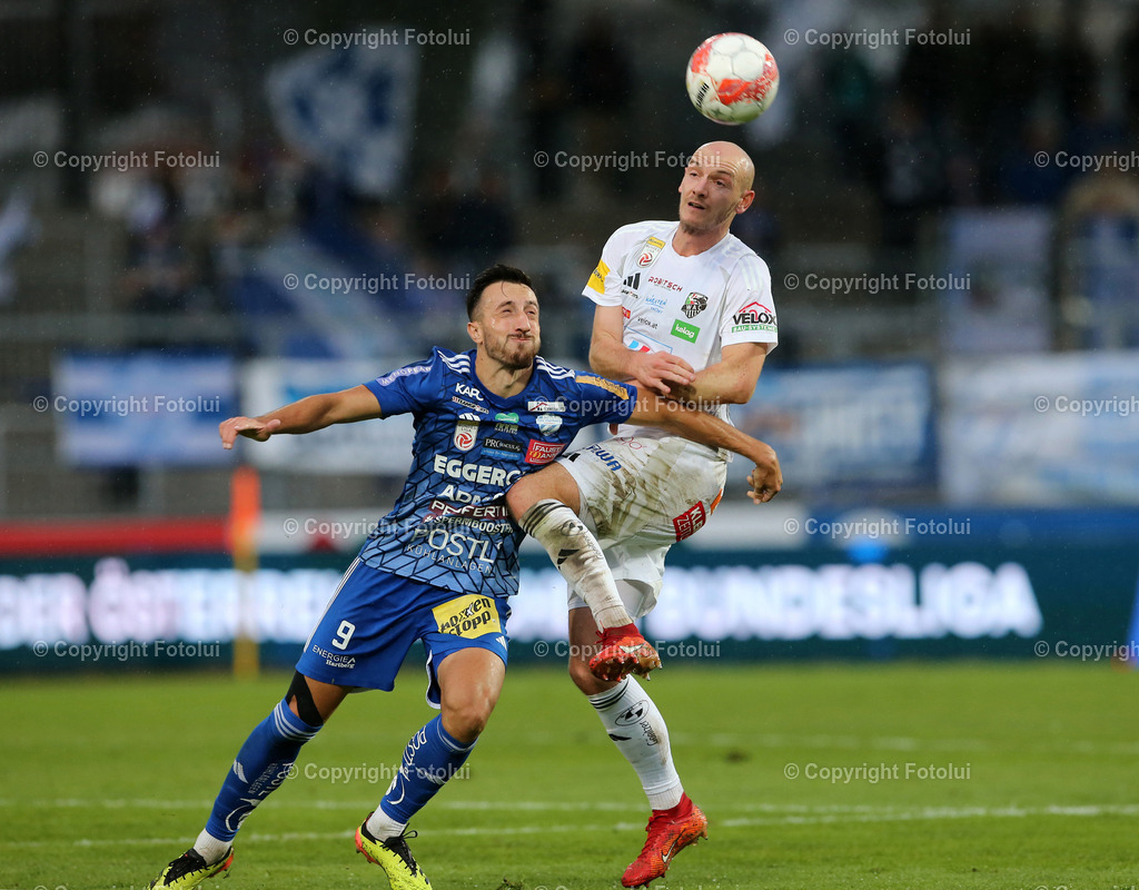 A_LUI_05102024-0011 | SPORT FUSSBALL ADMIRAL BUNDESLIGA RZ PELLETS WAC-TSV HARTBERG 05.10.2024 IM BILD: NICOLAS WIMMER (WAC) UND PATRIK MIJIC (HARTBERG) FOTO:FOTOLUI/MW