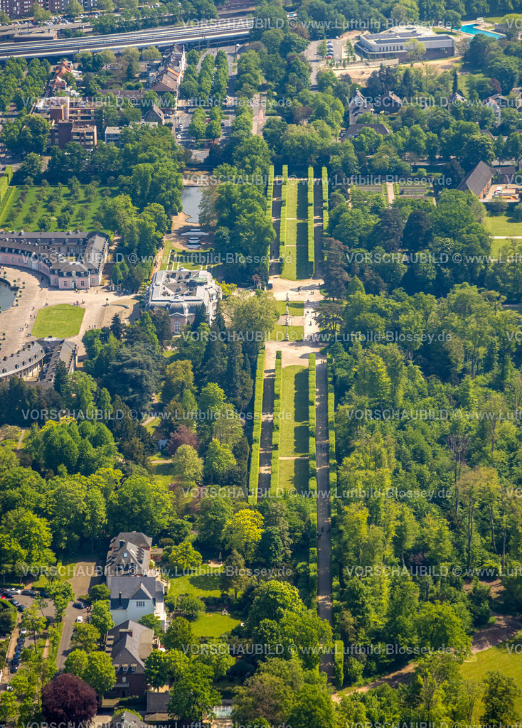 Duesseldorf240501496 | Luftbild, Schloss Benrath und Schlosspark, Benrath, Düsseldorf, Rheinland, Nordrhein-Westfalen, Deutschland