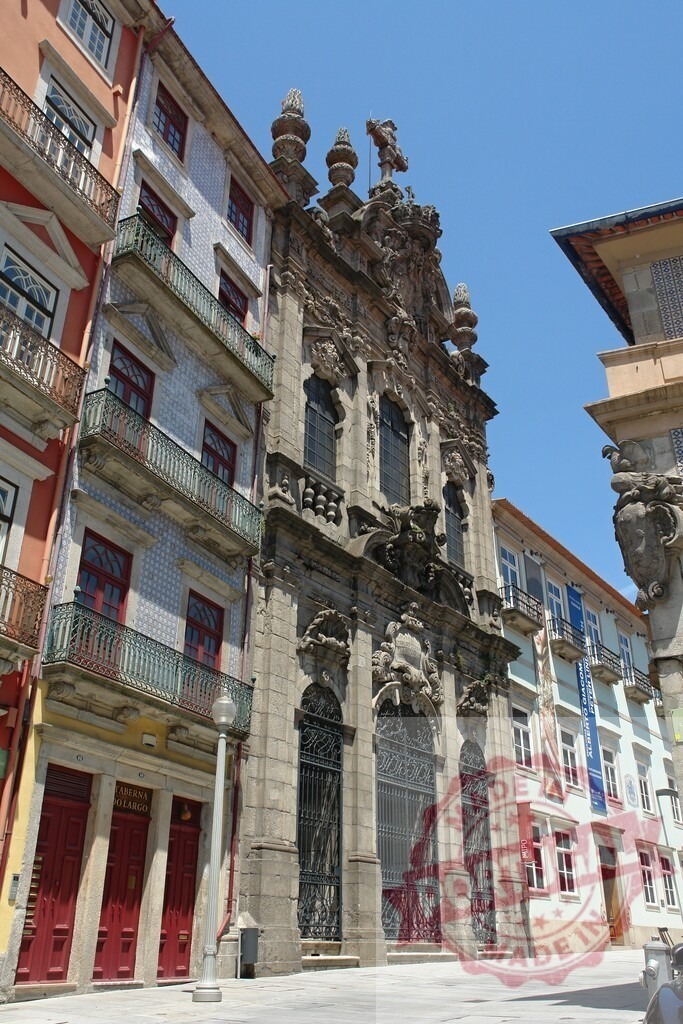 Misericordia Church ornate baroque facade in Porto Portugal | Ornate baroque facade of Misericordia Church in Porto historic city center - Realized with Pictrs.com